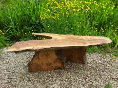 Custom Burr Oak Table made from chainsaw milled timber