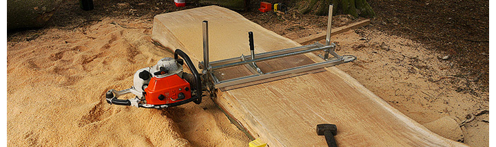 A large 36" beech milled with a Stihl 090av chainsaw at Boom Town festival 2013